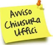 Chiusura al Pubblico degli Uffici Comunali nelle ore Pomeridiane